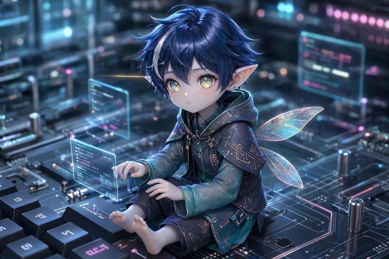 図｜小D — 生成：Microsoft Bing (Ping)
